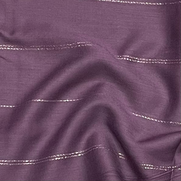Purple Gold lines Hijab