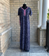 Load image into Gallery viewer, Jamila Kaftan Navy
