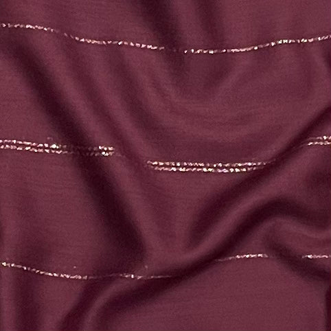 Plum Gold Lines Hijab