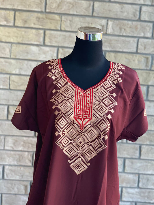 Comfy, breathable, stylish. The lounge wear that you need in your closet. Made with premium fabric, and embroidery on the front.  Material: Premium Cotton  Size chart provided (in inches)  Collection: Aminah Collection 2023  Colour may look different due to screen resolution.