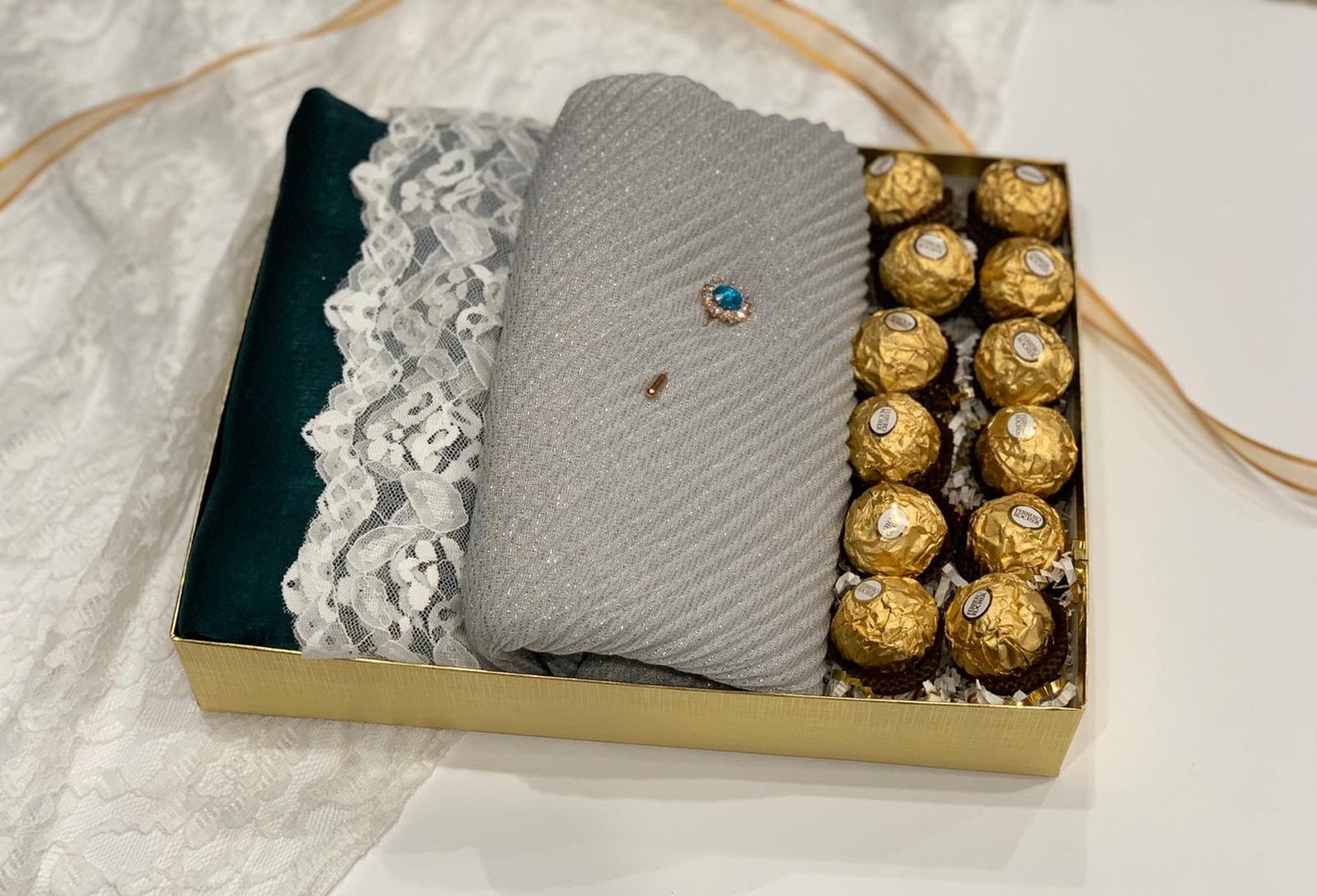 Engagement/Bridal Box - Shimmer & Chocolate