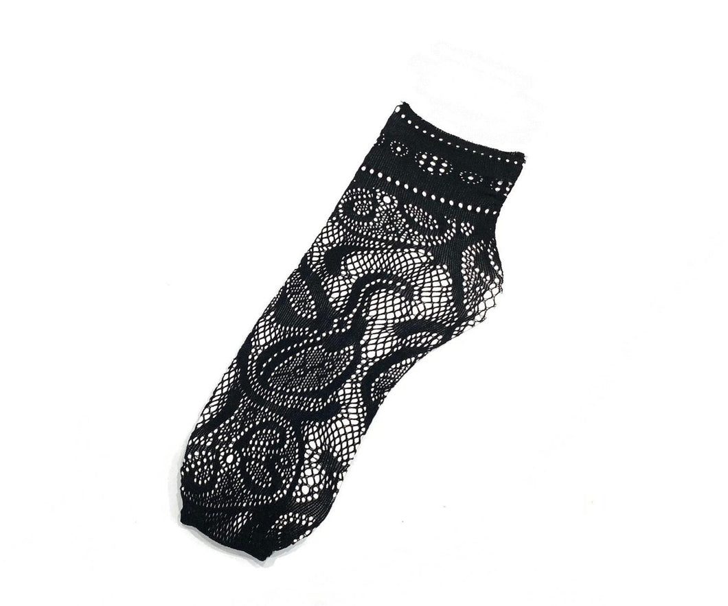 Lace Ankle Socks Swirl