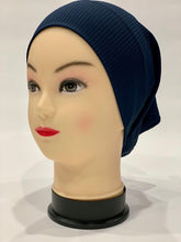 Load image into Gallery viewer, Navy Ribbed Undercap
