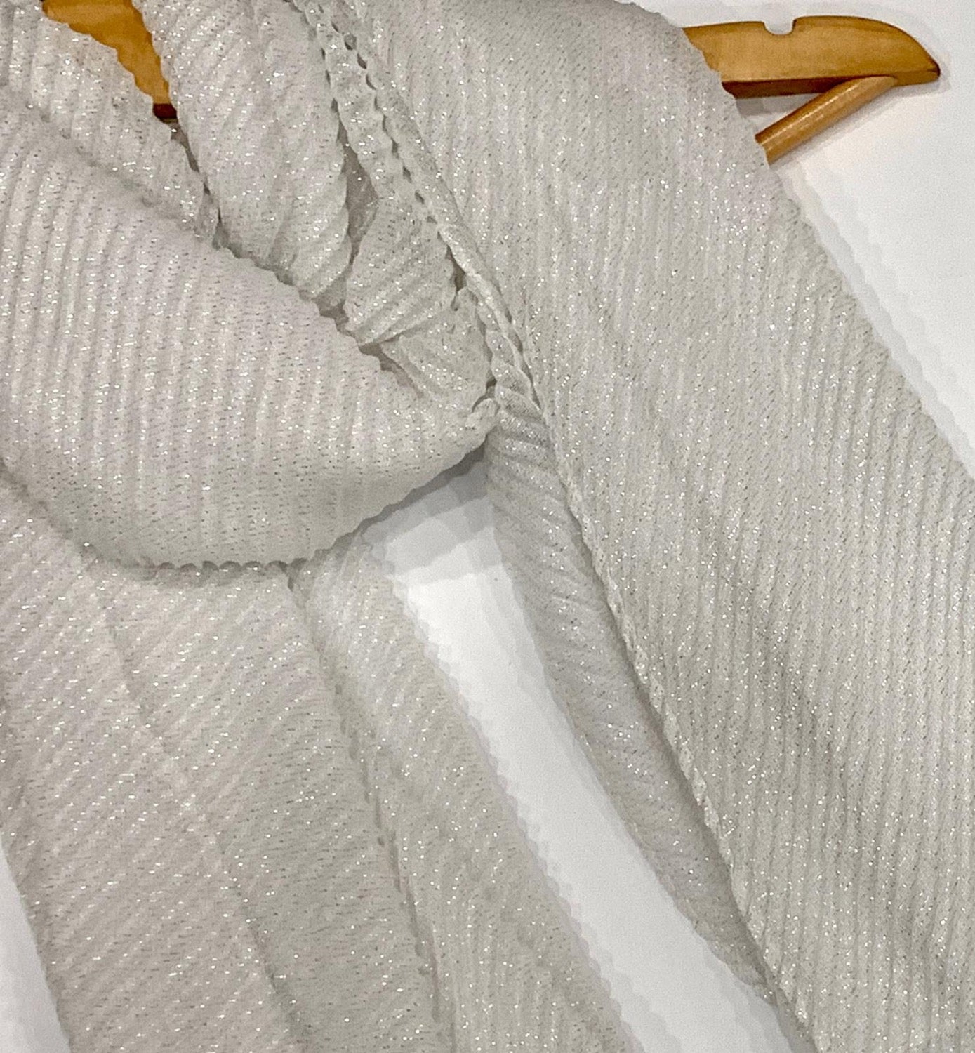 White Ripple shimmer hijab