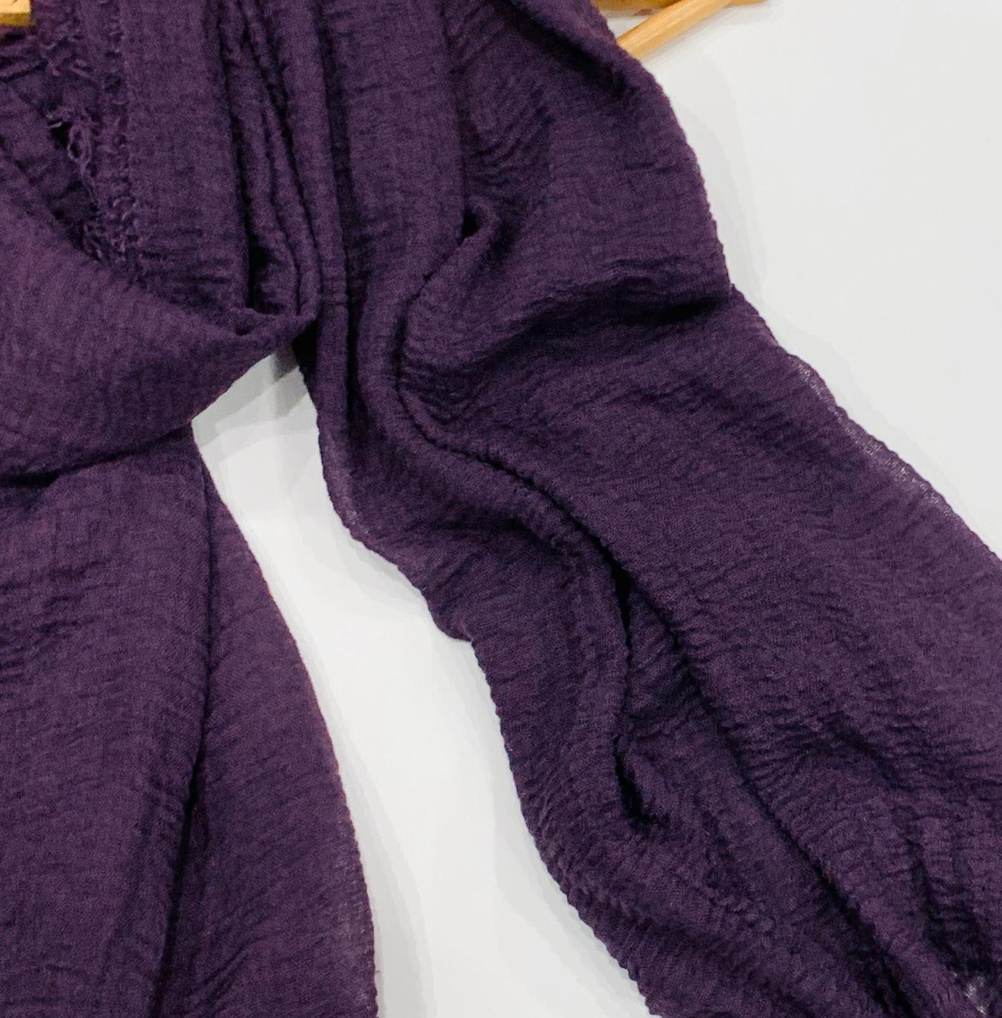 Deep Purple Crinkle Hijab