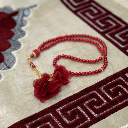 Maroon Rose Tasbih