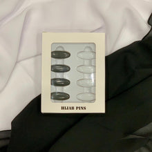 Load image into Gallery viewer, Hijab Pins Black and White Set
