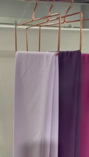 Load and play video in Gallery viewer, Lavender Chiffon Hijab  https://www.arifasboutique.com/products/lavender-chiffon-hijab  Our chiffon hijabs are lightweight and airy allowing for a versatile look from casual to formal. A closet staple made from a comfortable textured chiffon material. We have handpicked each of our colours providing you with a wide range to choose from. Size 180 cm x 70 cm Color may look different due to different screen … video showing lavendar deep purple magenta chiffon scarf
