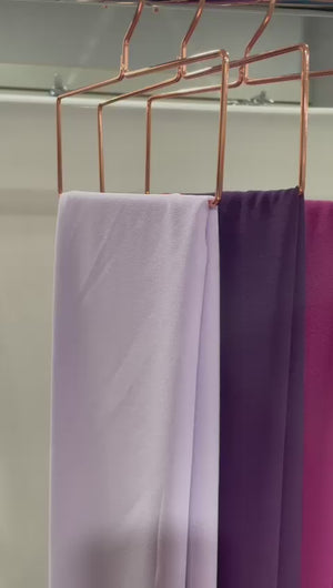 Lavender Chiffon Hijab  https://www.arifasboutique.com/products/lavender-chiffon-hijab  Our chiffon hijabs are lightweight and airy allowing for a versatile look from casual to formal. A closet staple made from a comfortable textured chiffon material. We have handpicked each of our colours providing you with a wide range to choose from. Size 180 cm x 70 cm Color may look different due to different screen … video showing lavendar deep purple magenta chiffon scarf