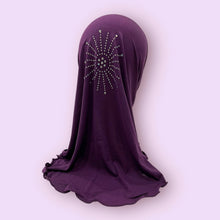 Load image into Gallery viewer, Indigo Stonework Kids Hijab Small
