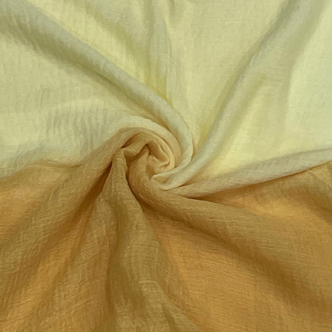 Lemon Drop Ombré Crinkle Hijab