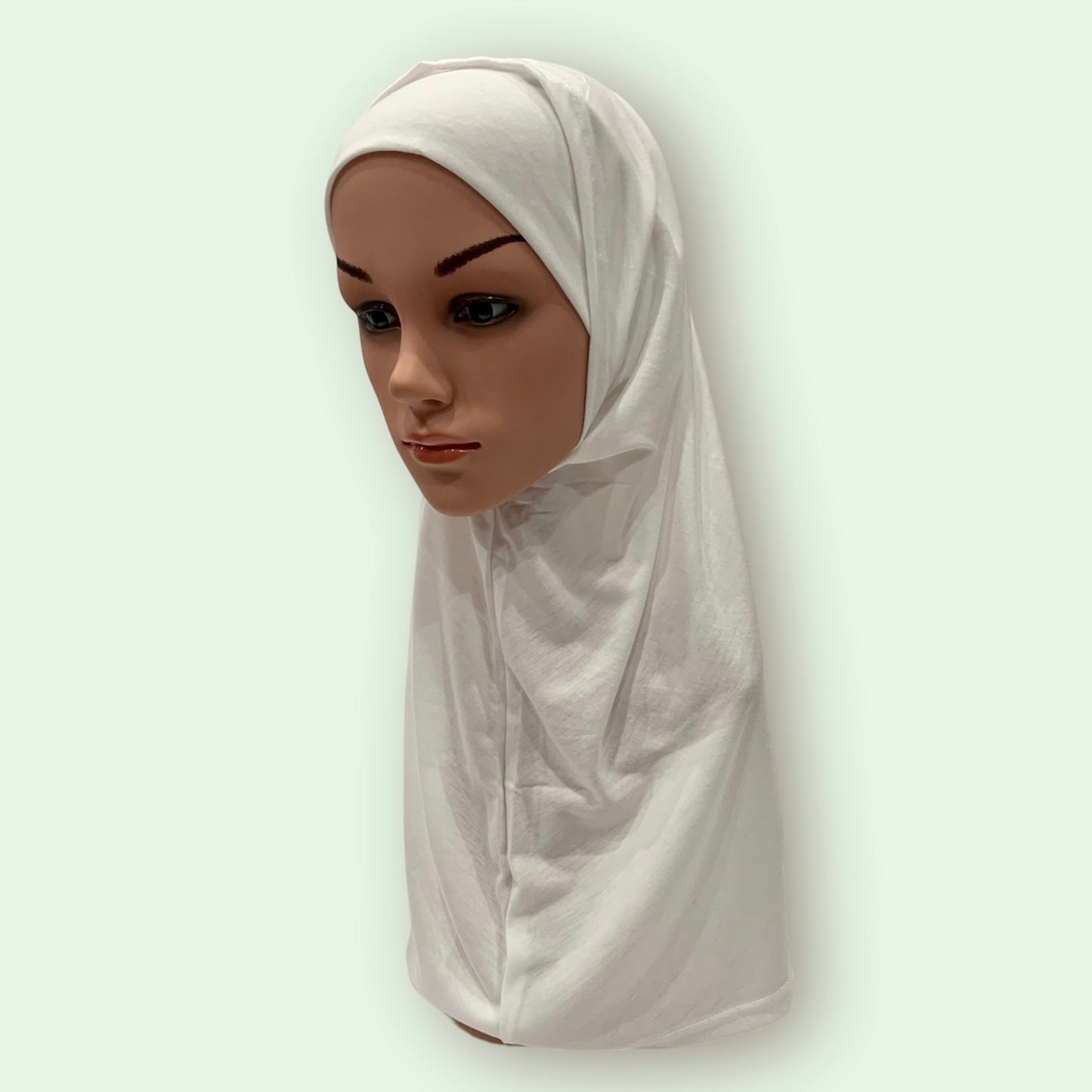 White 2pc Style Kids Hijab