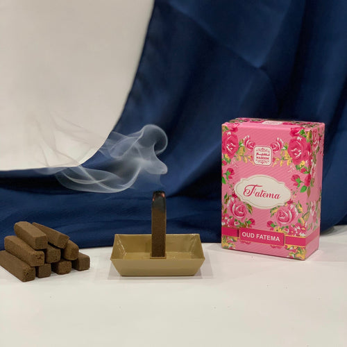 No Charcoal , No Eleectric Burner !  These Oud/bakhoor sticks are easy to use. The set comes with a metal tray and 10 Oud/bakhoor sticks.   Just light the stick as shown in the sample video, let it burn for 10-15 seconds and then turn off the flame as shown, and the stick will burn and the burnt Oud/bakhoor will collect in the tray  enjoy the beautiful scent  one stick will burn for about 15-20 minutes  
