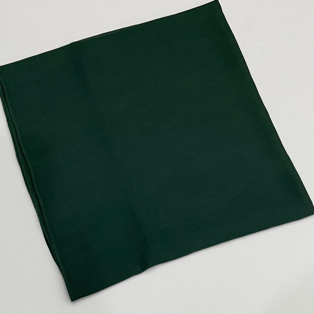 Forest Green Square Scarf