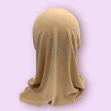 Load image into Gallery viewer, Latte Stonework Kids Hijab

