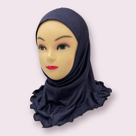 Navy Kids Hijab Small