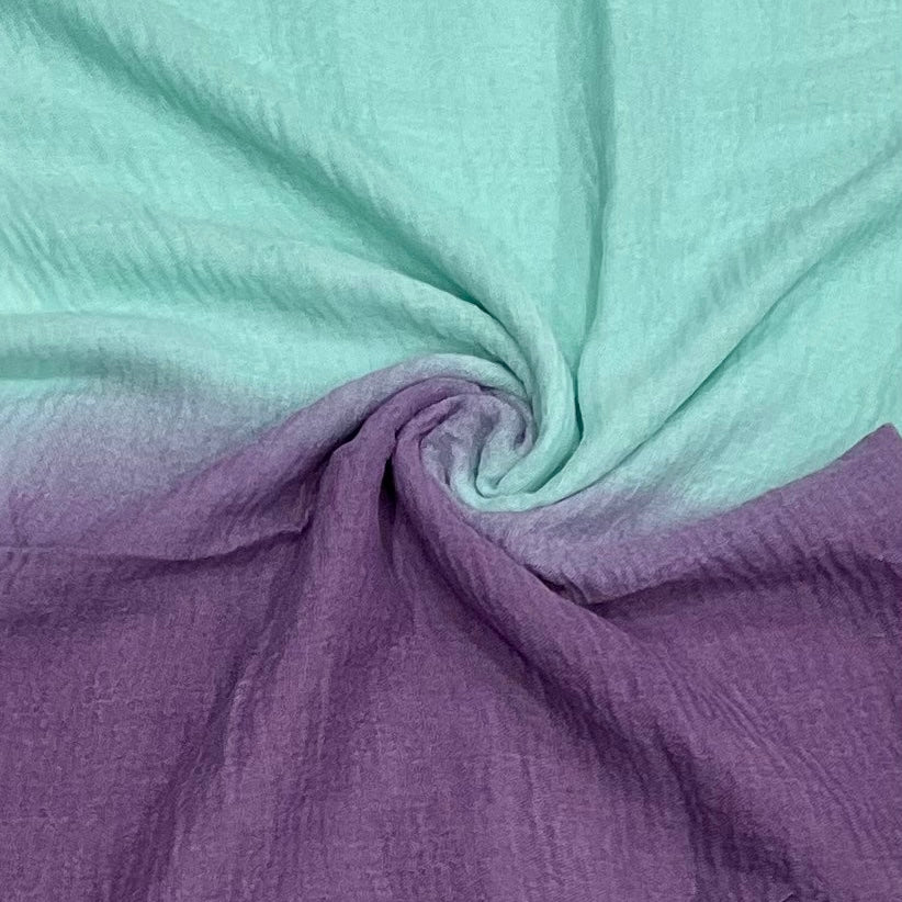 Iris Blossom Ombré Crinkle Hijab