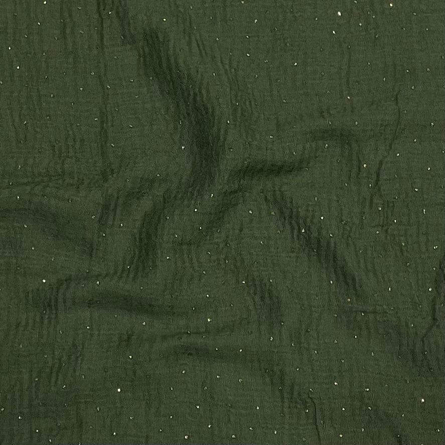 Sage Glitter Crinkle Hijab