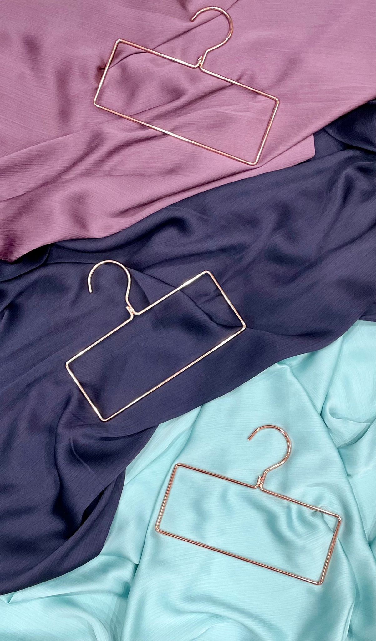Hijab Hangers - Set of 3 Rose Gold