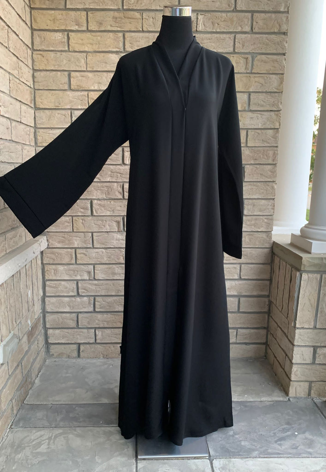 Plain Front Opening Abaya