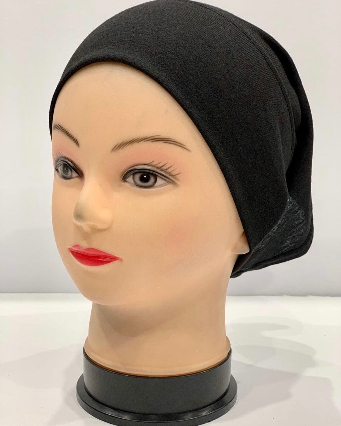 Black Cotton Jersey Tube Undercap