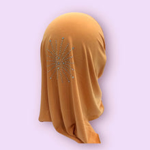 Load image into Gallery viewer, Burnt Orange Stonework Kids Hijab Small
