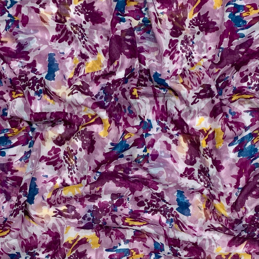 Magenta Watercolour Hijab