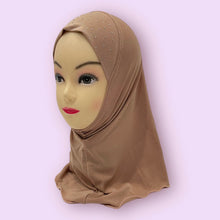 Load image into Gallery viewer, Chestnut Stonework Kids Hijab Small
